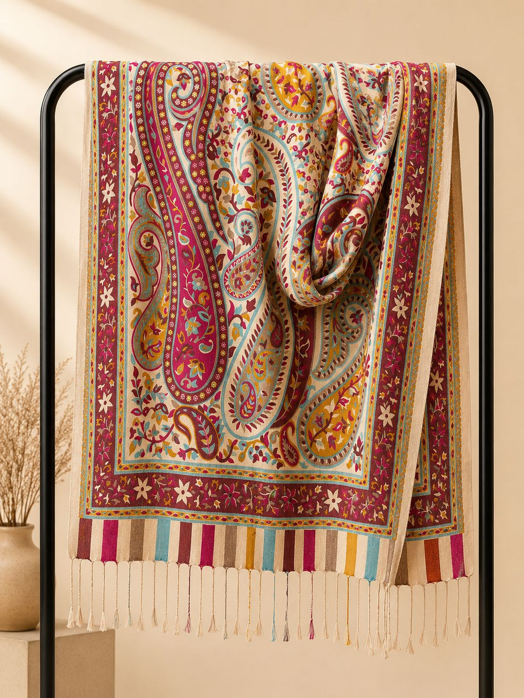 Pashmina de Seda Estampada
