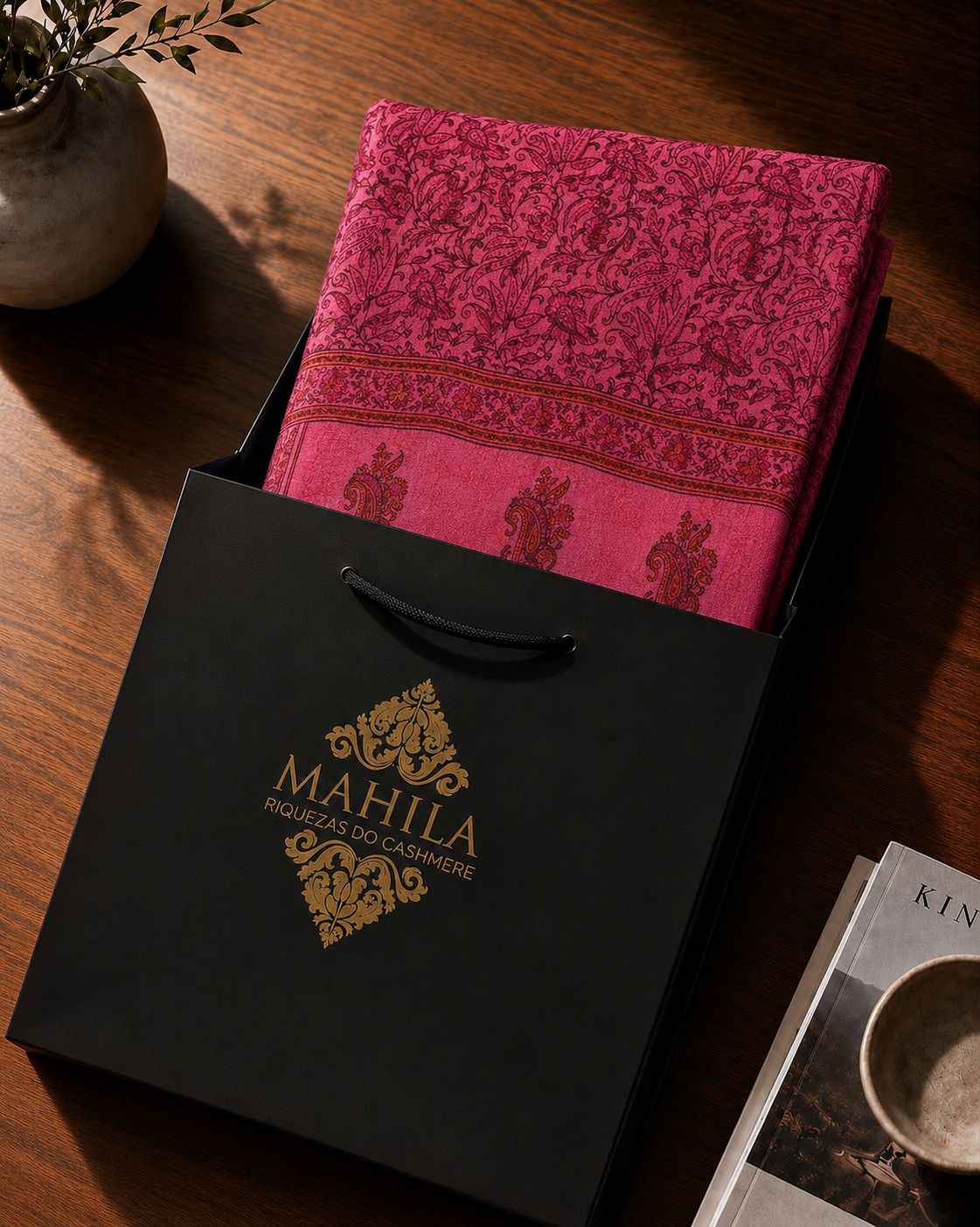 Lenço de Seda Estampado