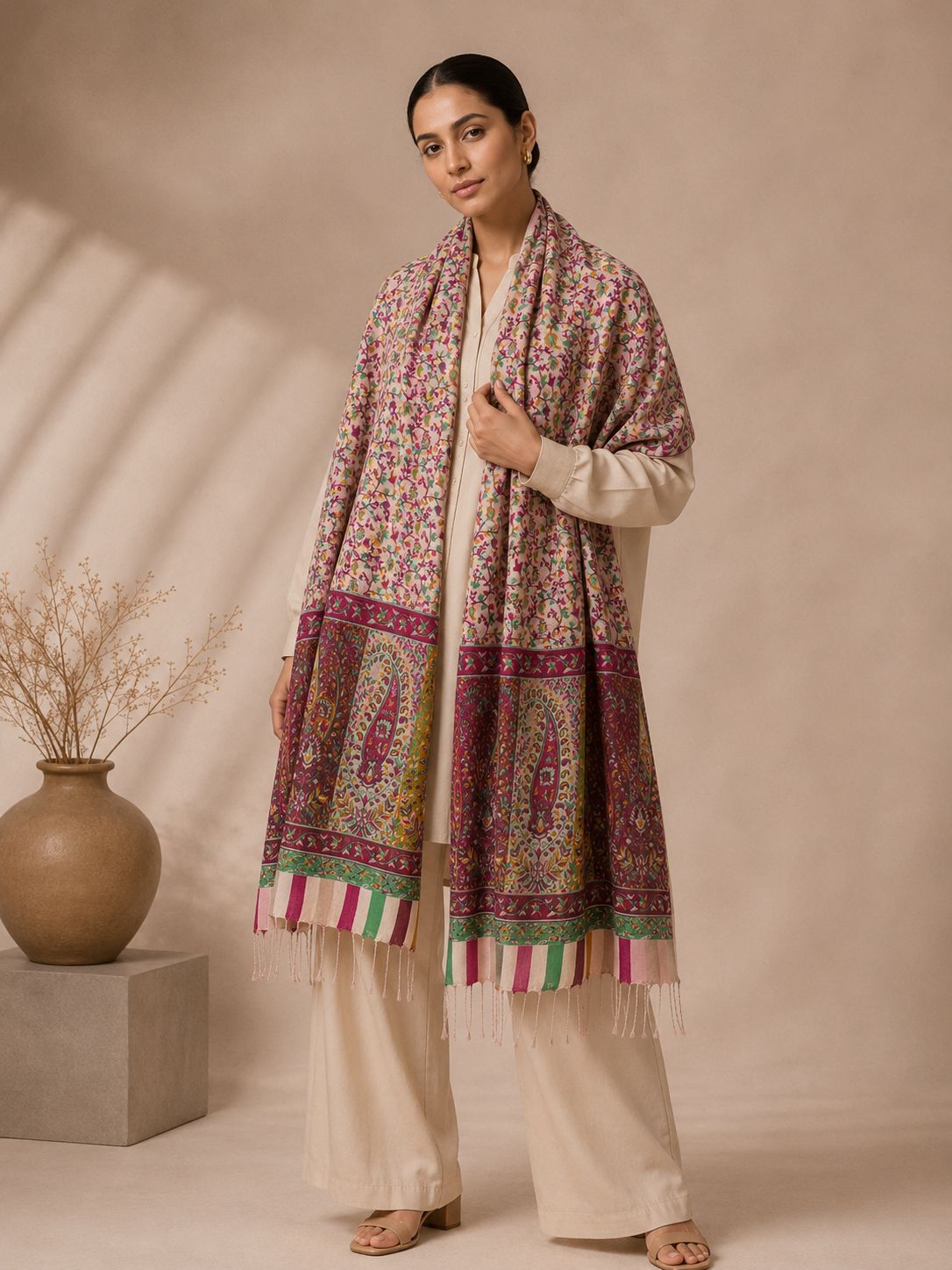 Pashmina de Seda Estampada