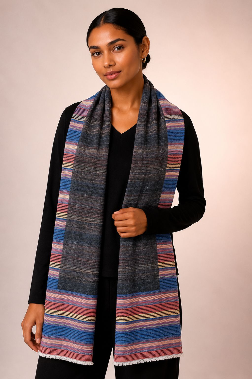 Pashmina Cashmere Premium Xadrez