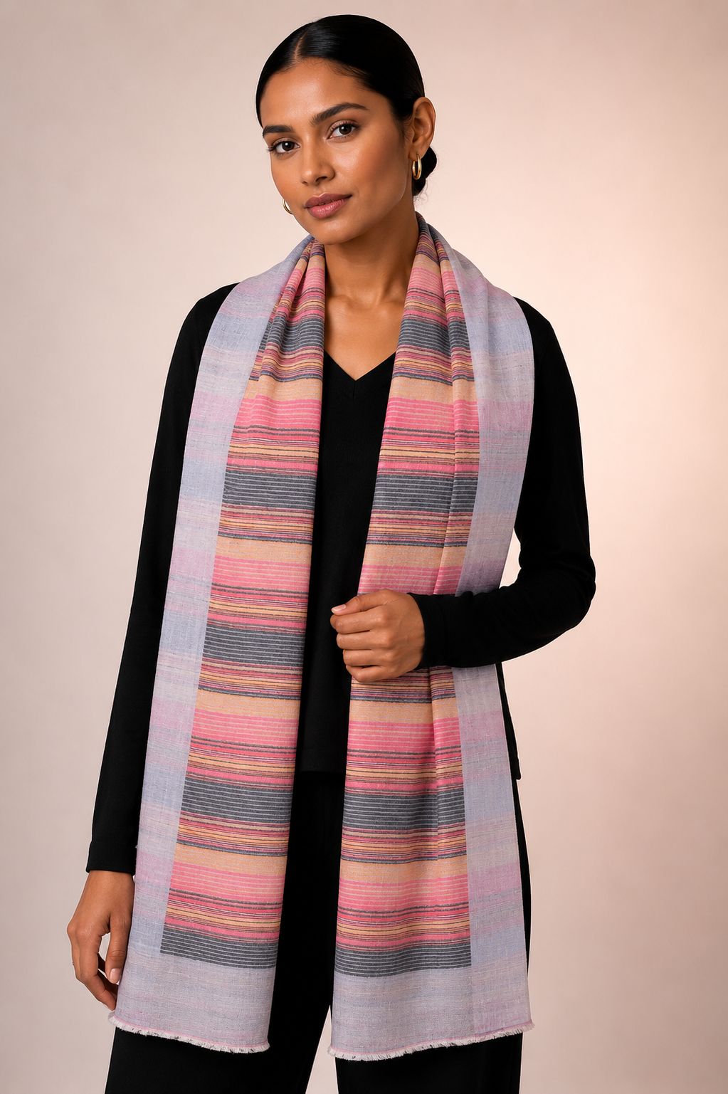 Pashmina Cashmere Premium Xadrez