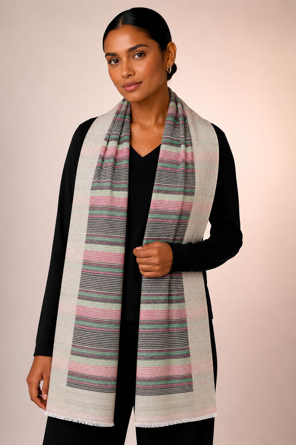 Pashmina Cashmere Premium Xadrez