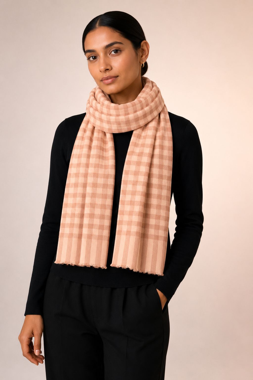Pashmina Cashmere Premium Xadrez