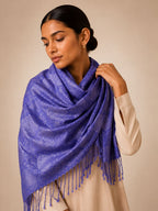 Pashmina 100% Seda com Franja