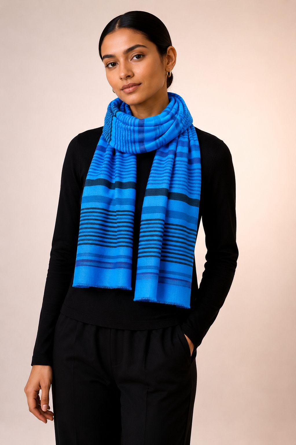 Pashmina Cashmere Premium Xadrez
