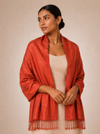 Pashmina 100% Seda com Franja