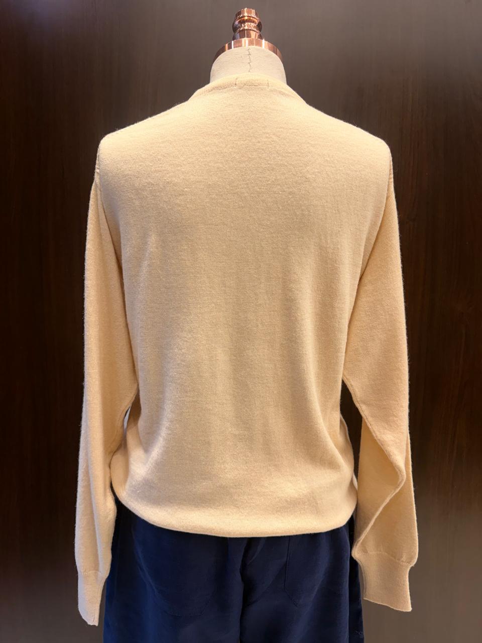 Suéter 100%lã de cashmere.gola redonda. Unissex. Tamanho único