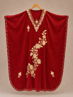 Kaftan Bordado – Vermelho Floral Creme