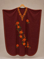 Kaftan Bordado – Terracota Floral Calêndula