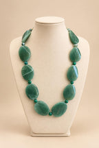Colar Jade Verde e Ágata Verde