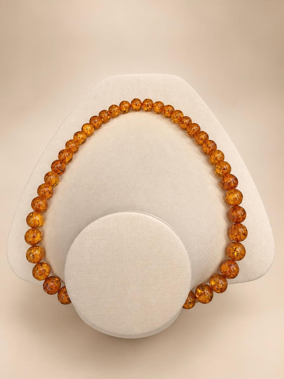 Colar de Âmbar Laranja