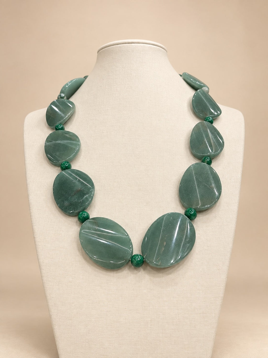 Colar Jade Verde e Ágata Verde