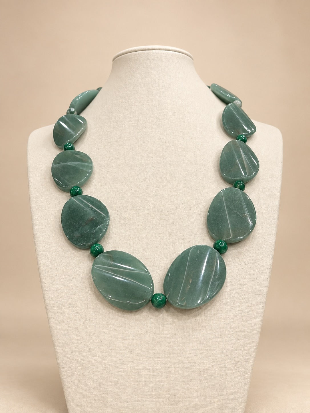 Colar Jade Verde e Ágata Verde