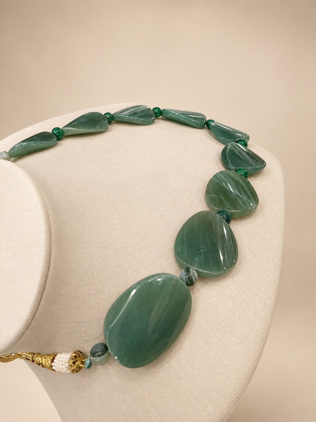 Colar Jade Verde e Ágata Verde