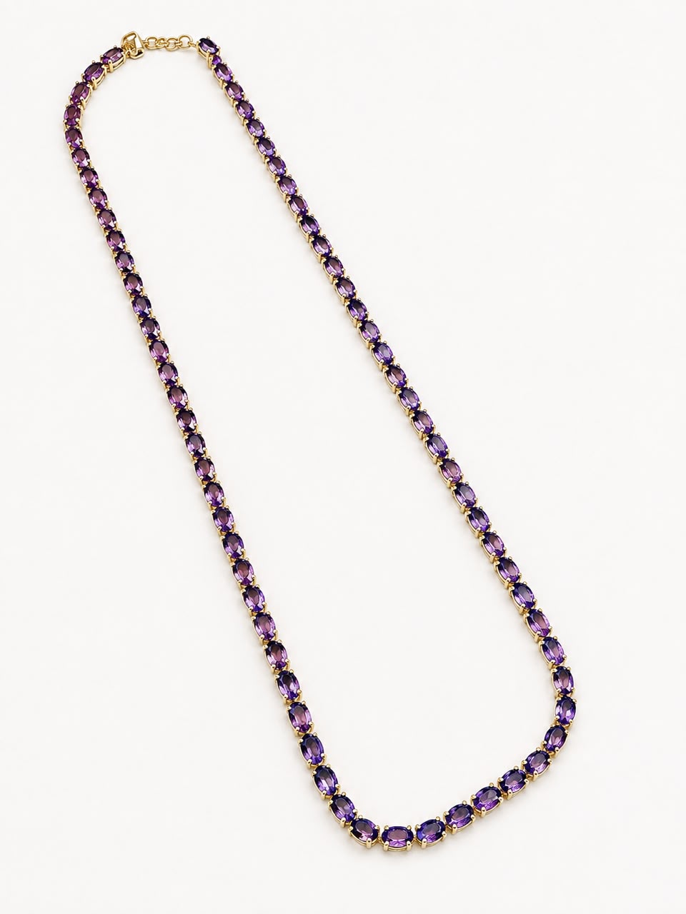 Colar Riviera Prata 925 com Ametista