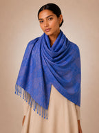 Pashmina 100% Seda com Franja