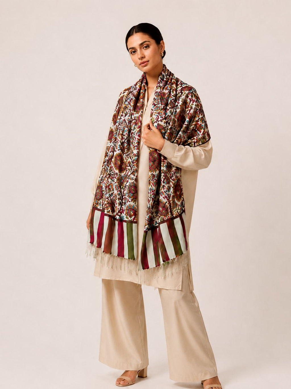 Pashmina de Seda Estampada
