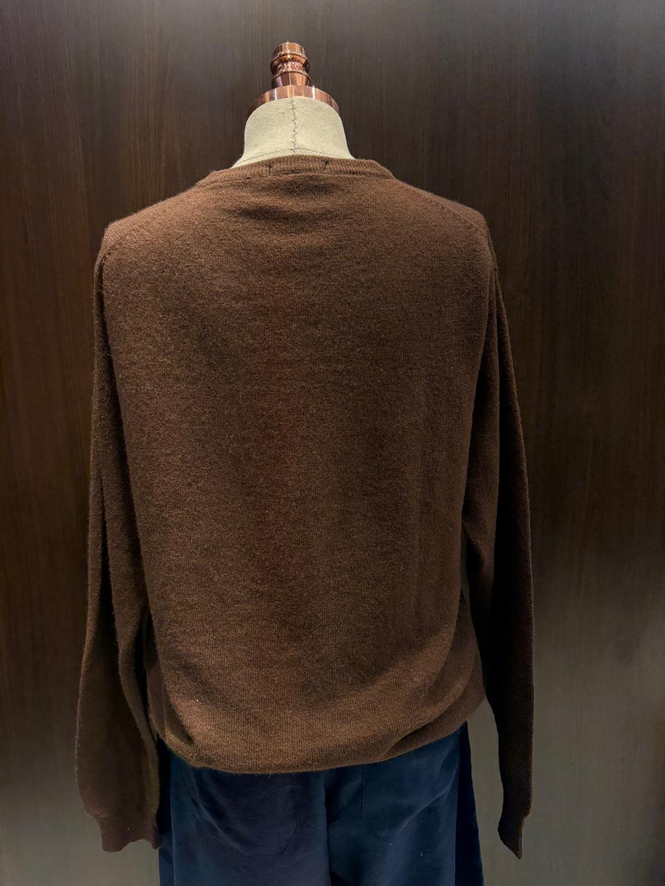 Suéter 100%lã de cashmere.gola redonda. Unissex. Tamanho único