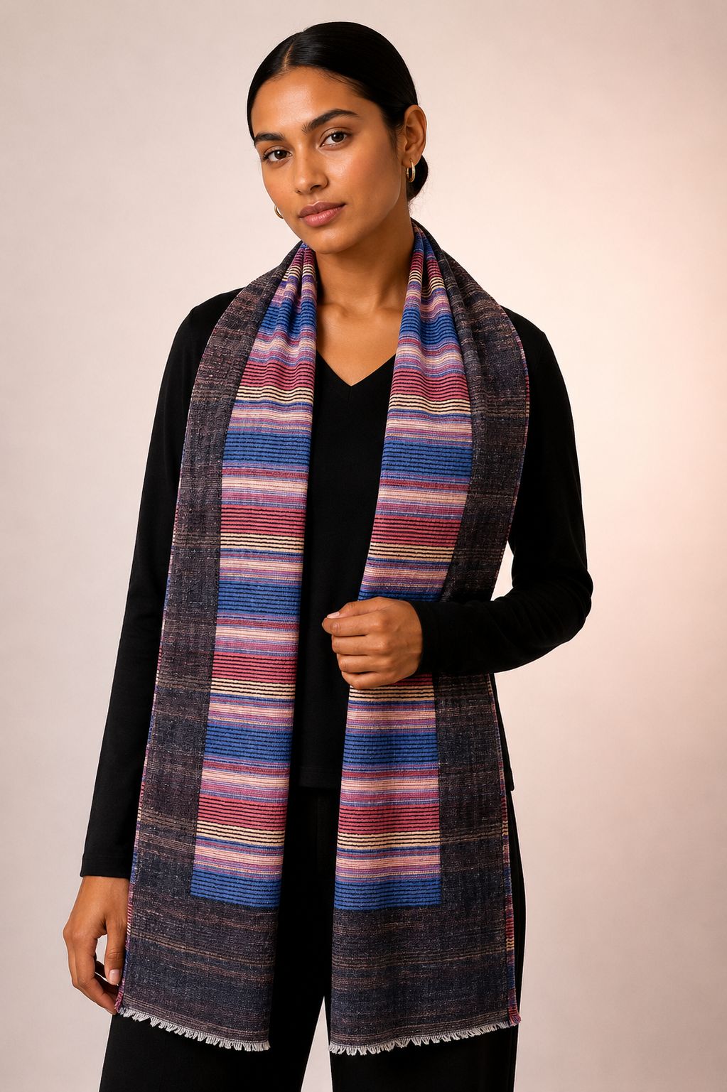 Pashmina Cashmere Premium Xadrez