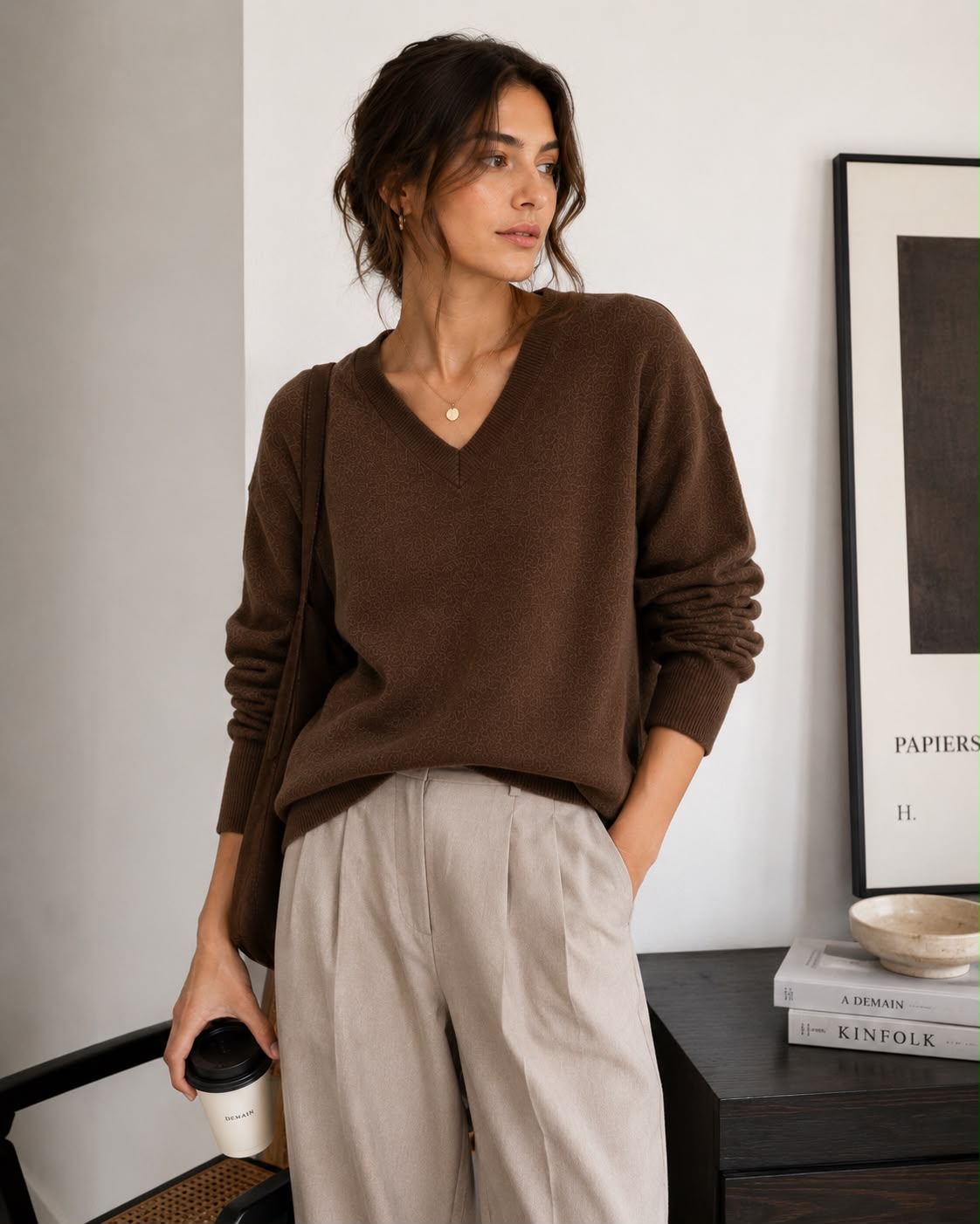 Suéter 100%lã de cashmere.gola redonda. Unissex. Tamanho único