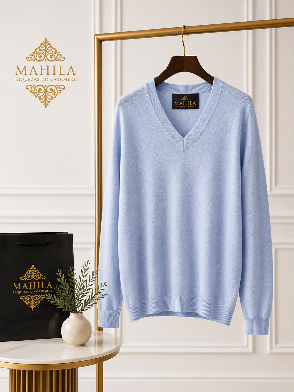 Suéter 100%lã de cashmere.gola redonda. Unissex. Tamanho único