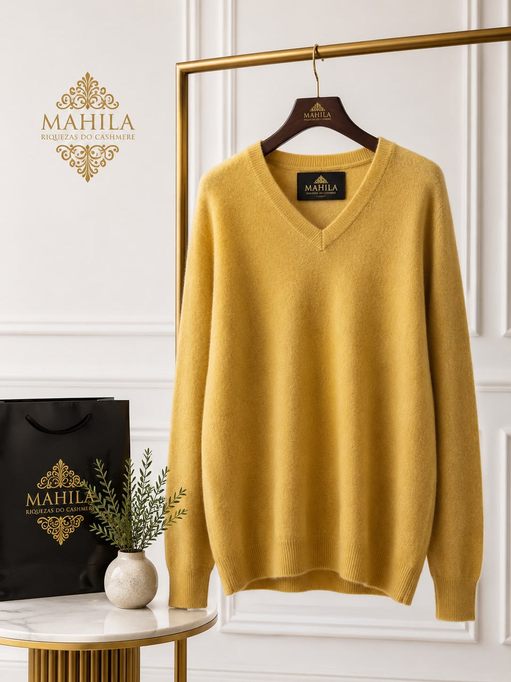 Suéter 100%lã de cashmere.gola redonda. Unissex. Tamanho único