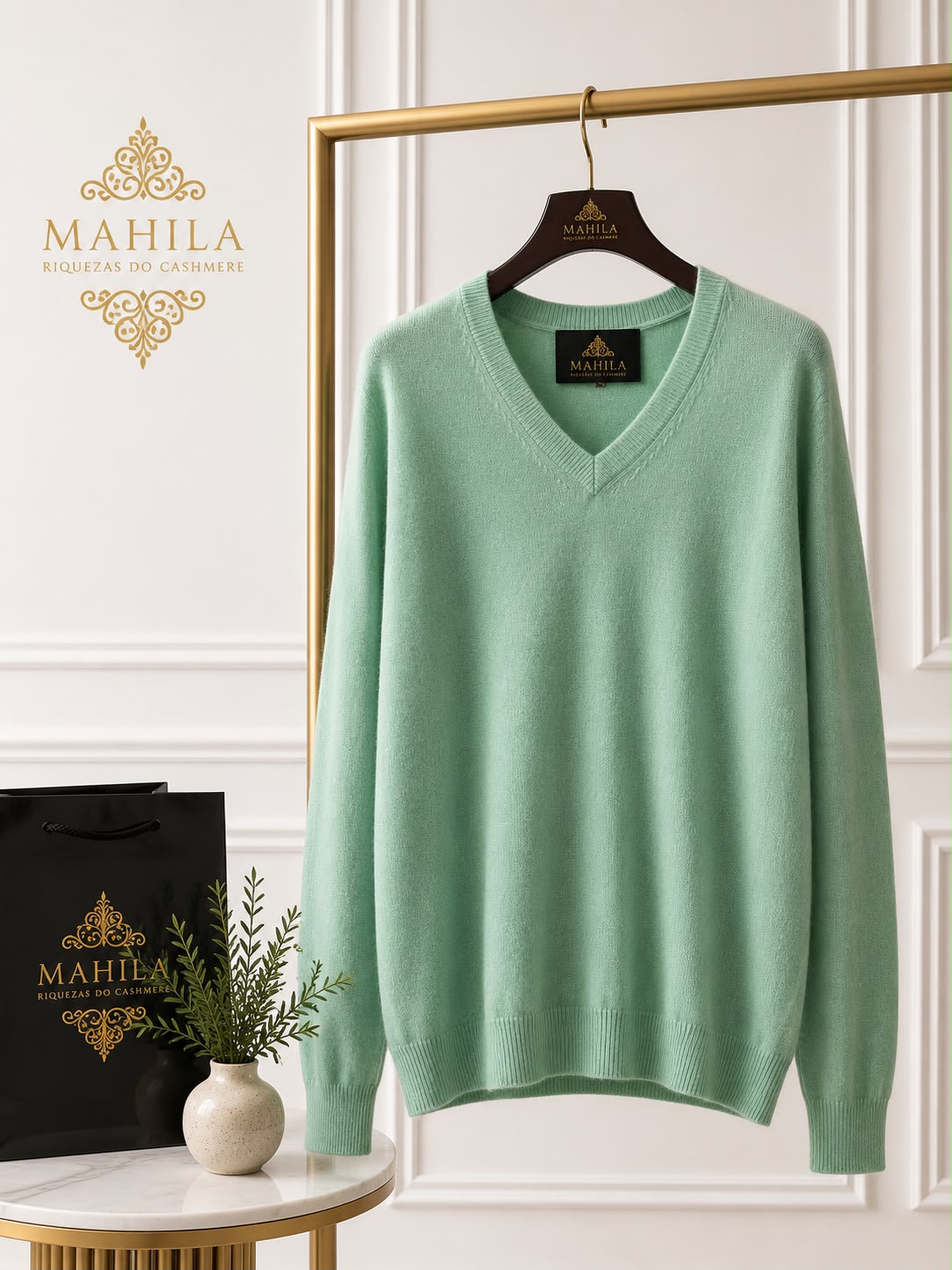 Suéter 100%lã de cashmere.gola redonda. Unissex. Tamanho único