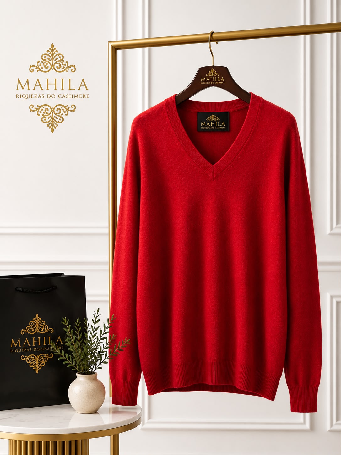 Suéter 100%lã de cashmere.gola redonda. Unissex. Tamanho único