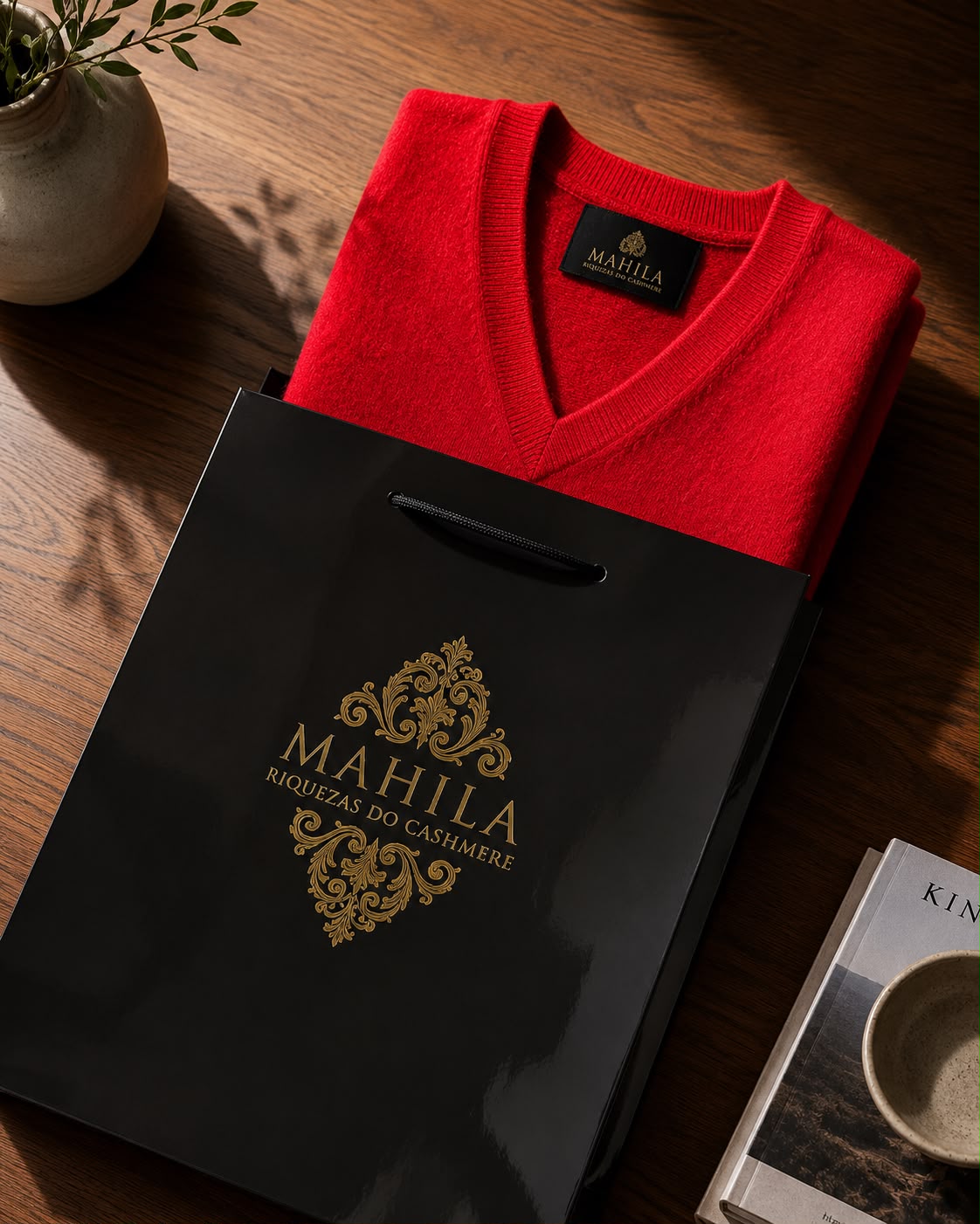 Suéter 100%lã de cashmere.gola redonda. Unissex. Tamanho único