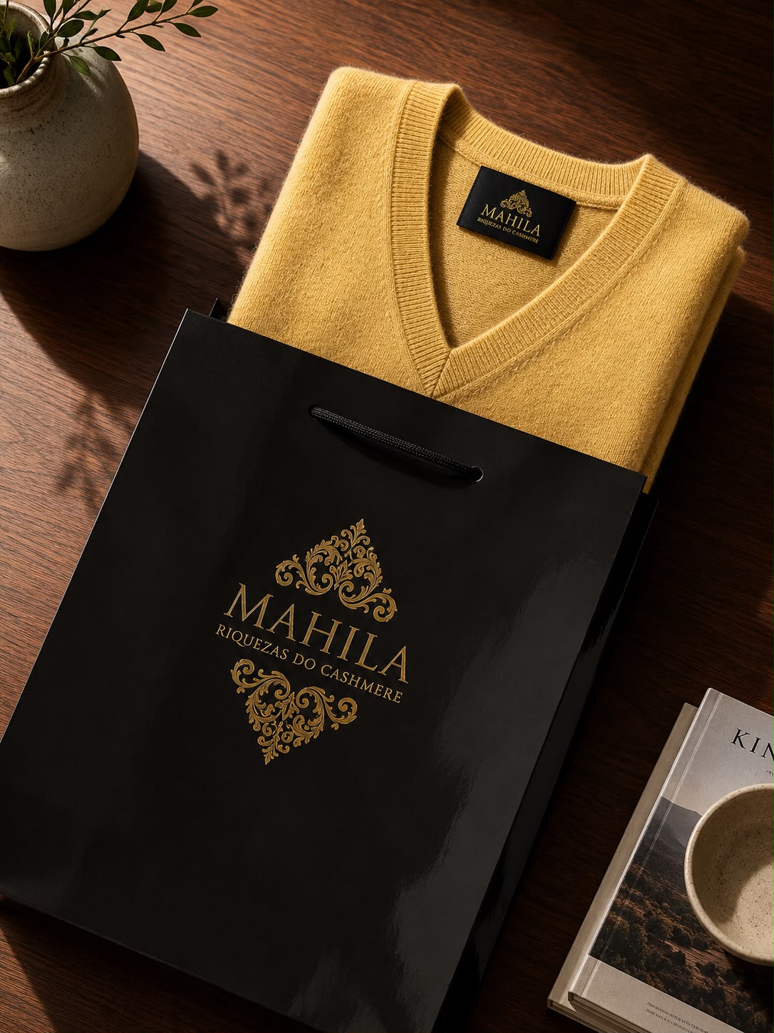 Suéter 100%lã de cashmere.gola redonda. Unissex. Tamanho único