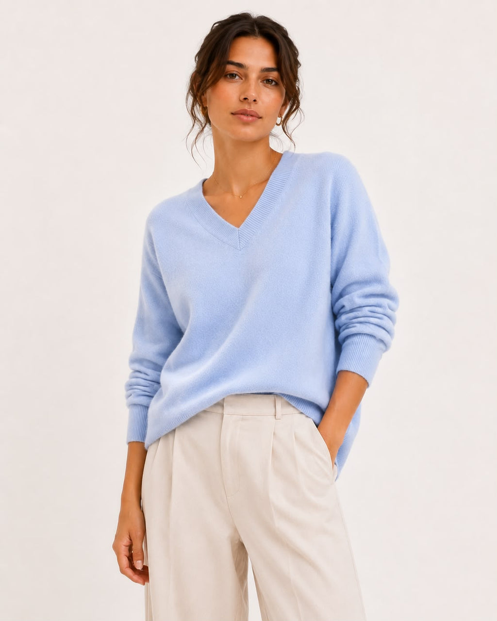 Suéter 100%lã de cashmere.gola redonda. Unissex. Tamanho único