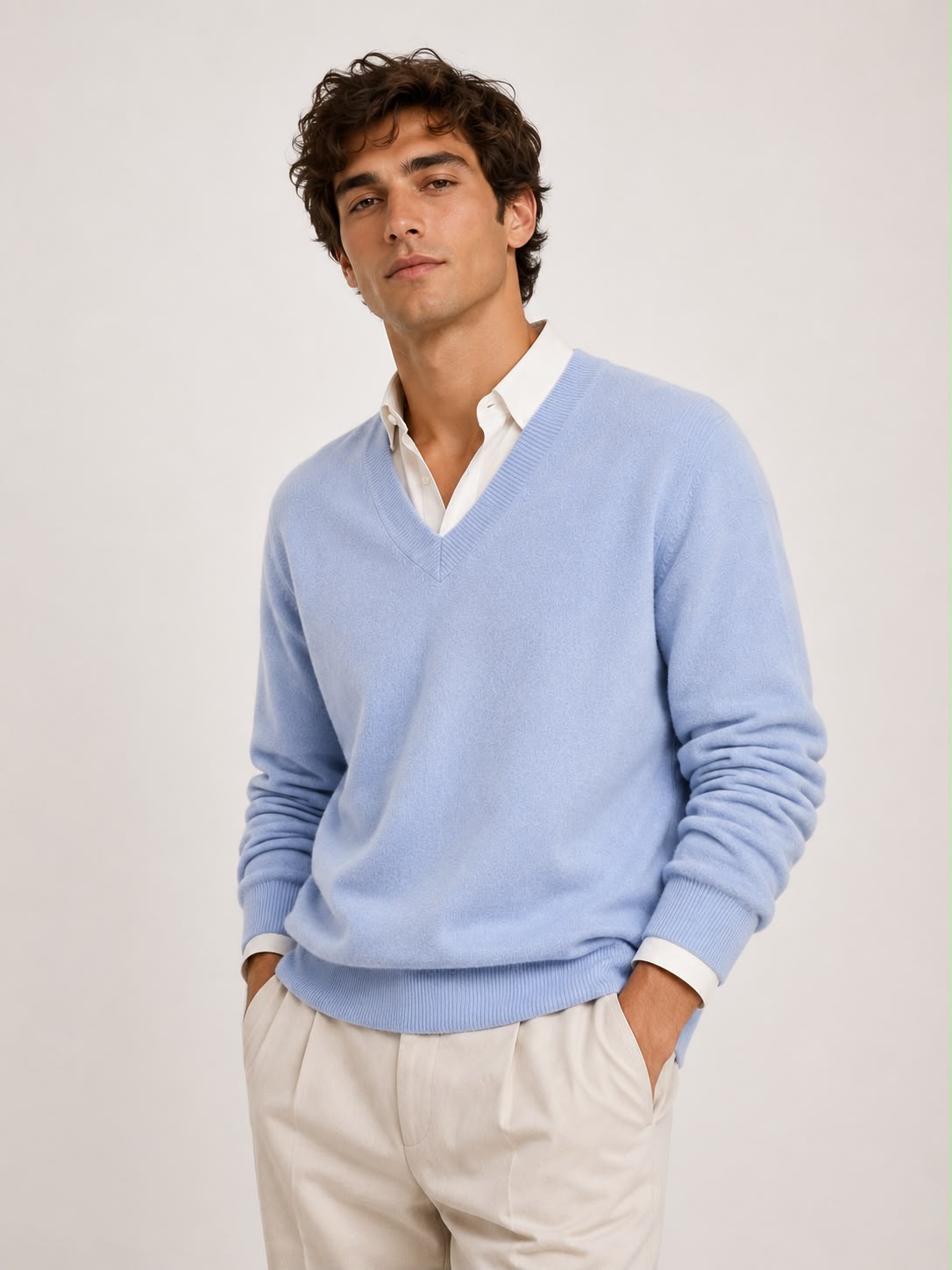 Suéter 100%lã de cashmere.gola redonda. Unissex. Tamanho único