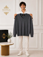 Suéter 100%lã de cashmere.gola redonda. Unissex. Tamanho único