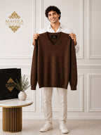 Suéter 100%lã de cashmere.gola redonda. Unissex. Tamanho único