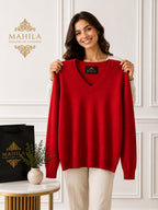 Suéter 100%lã de cashmere.gola redonda. Unissex. Tamanho único