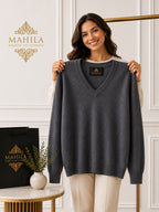 Suéter 100%lã de cashmere.gola redonda. Unissex. Tamanho único