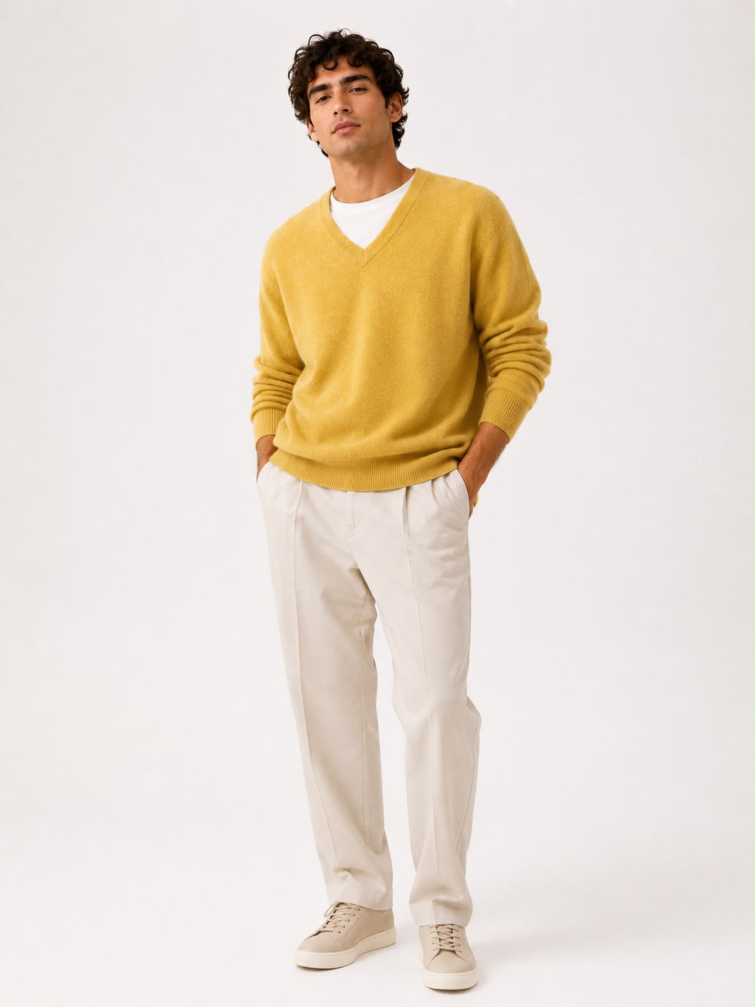 Suéter 100%lã de cashmere.gola redonda. Unissex. Tamanho único