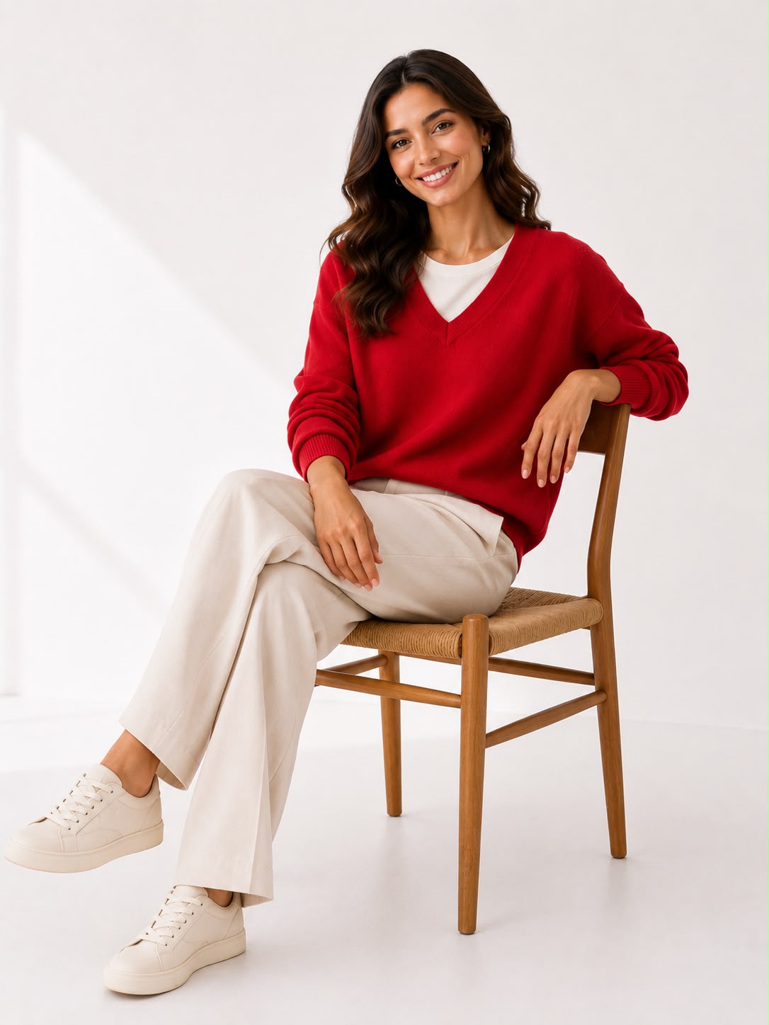 Suéter 100%lã de cashmere.gola redonda. Unissex. Tamanho único