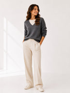 Suéter 100%lã de cashmere.gola redonda. Unissex. Tamanho único