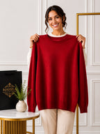 Suéter de Cashmere Gola Redonda