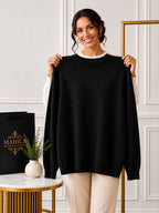 Suéter de Cashmere Gola Redonda
