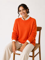 Suéter de Cashmere Gola Redonda