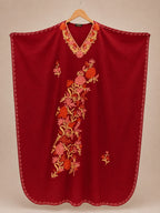 Kaftan Bordado – Vermelho Floral Coral